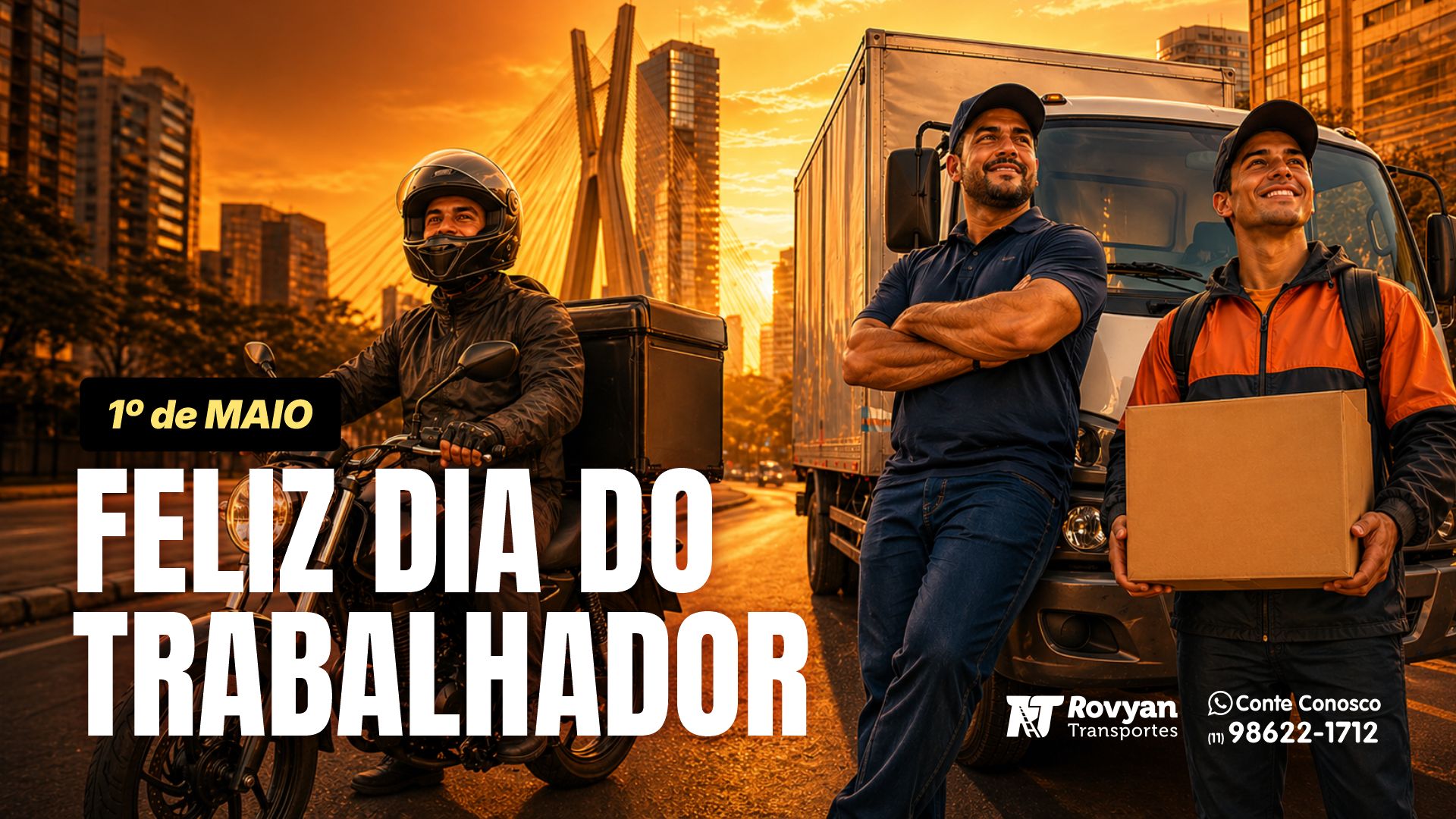 1º de Maio: Celebrar Quem Trabalha é Também Proteger Quem Trabalha — Rovyan Transportes