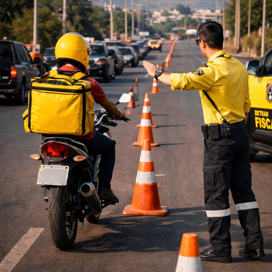 DETRAN Apertou as Regras: Seu Entregador Está Pronto para a Fiscalização? DETRAN Apertou as Regras: Seu Entregador Está Pronto para a Fiscalização?