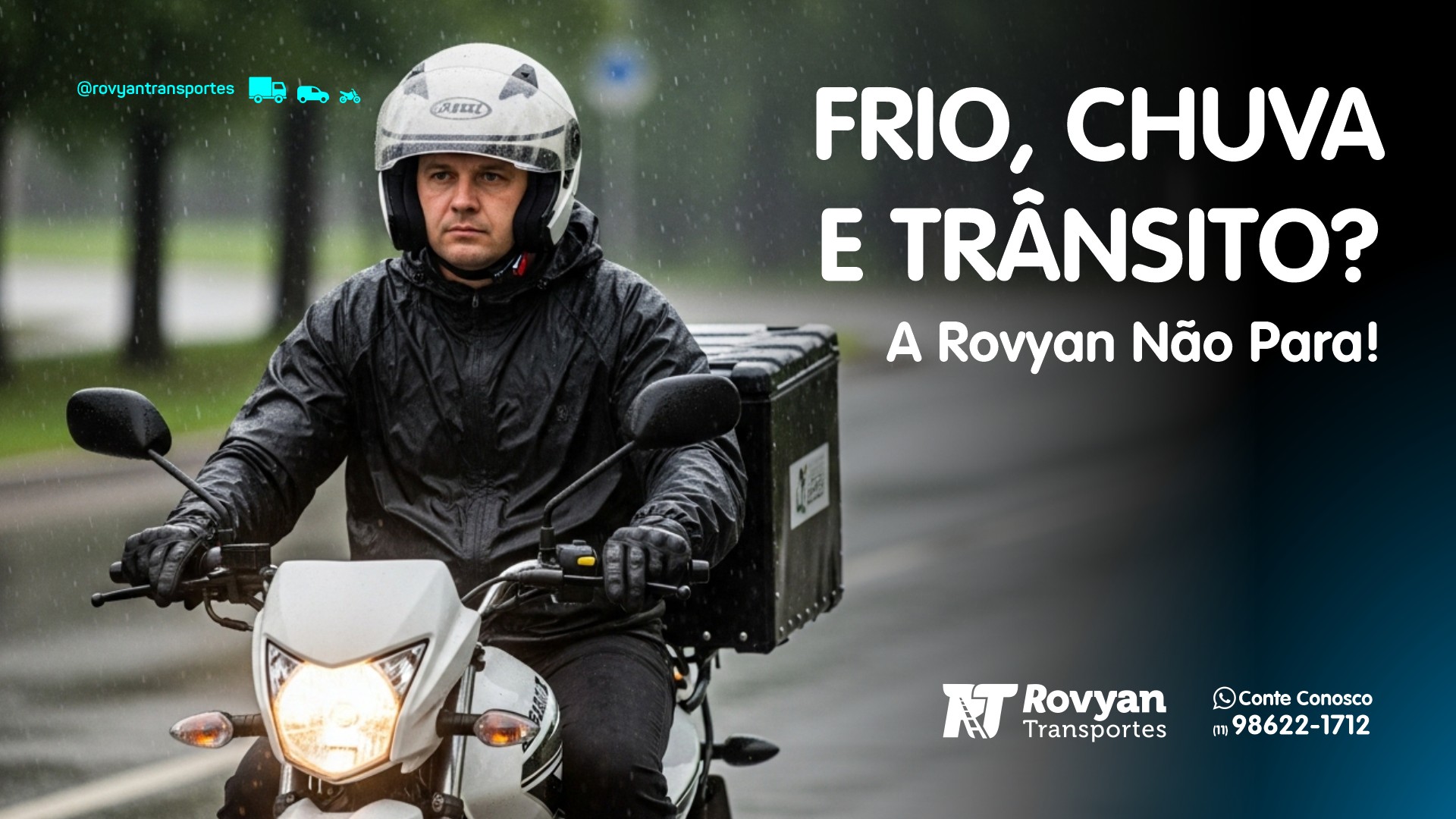 Inverno na Estrada: Como a Rovyan Mantém a Eficiência Mesmo nos Dias Frios e Chuvosos 