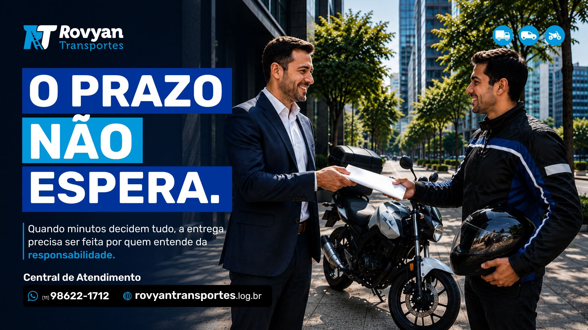 Motofrete para Cartórios, Bancos e Documentos Urgentes