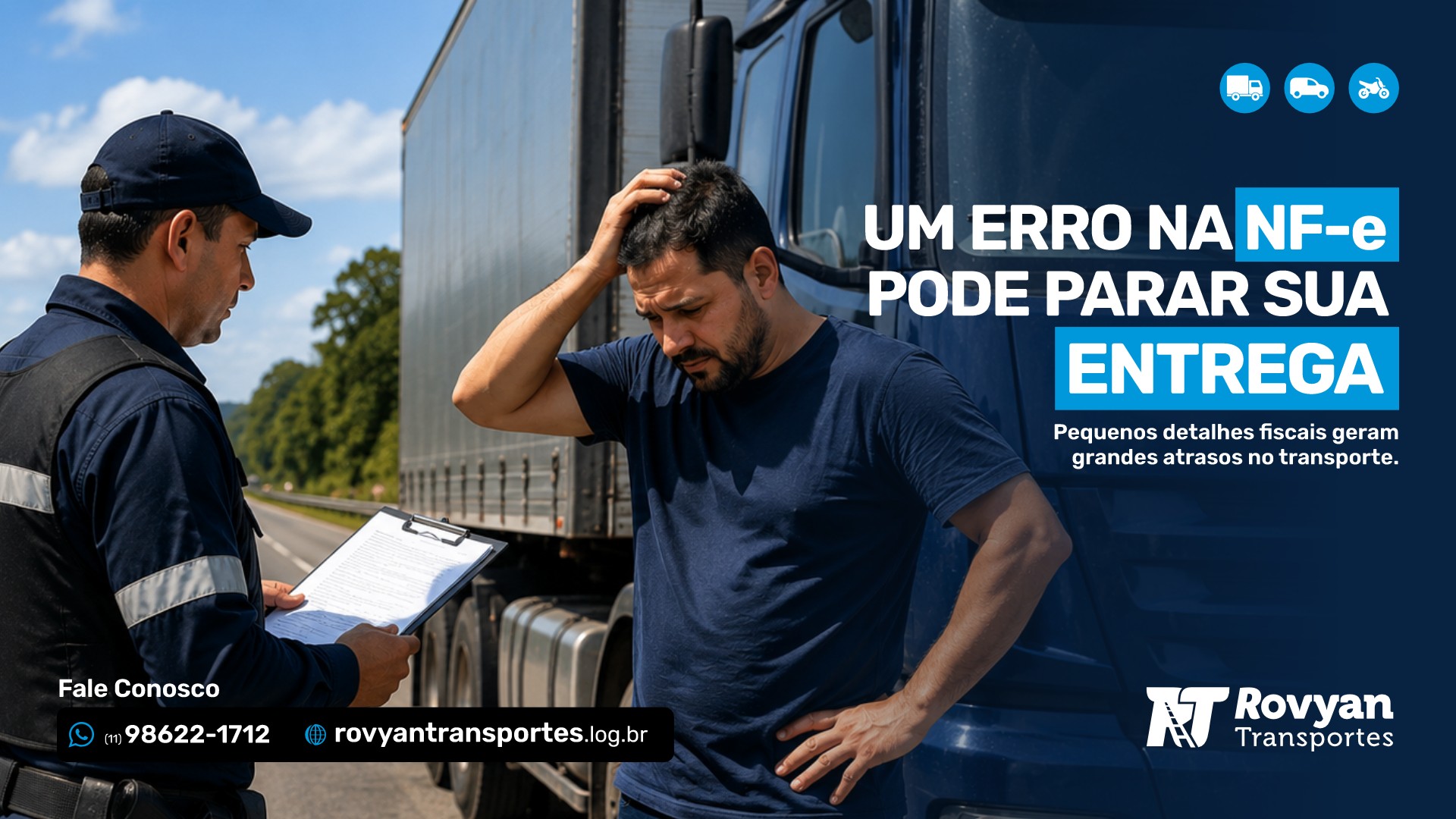 Nota Fiscal Eletrônica no Transporte - Rovyan Transportes