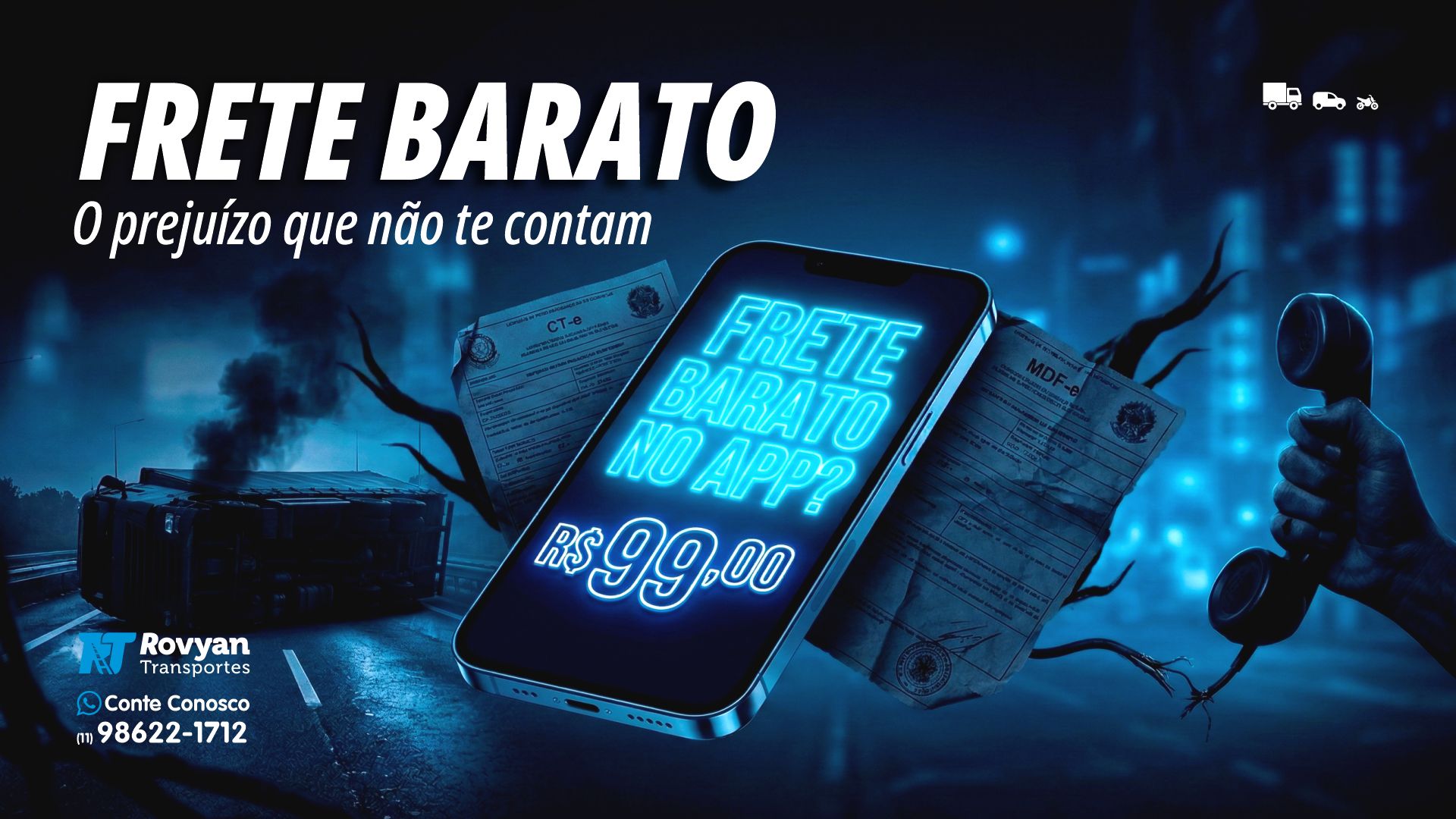 Perda Consciente: O Que os Aplicativos de Frete Não Te Contam — Rovyan Transportes